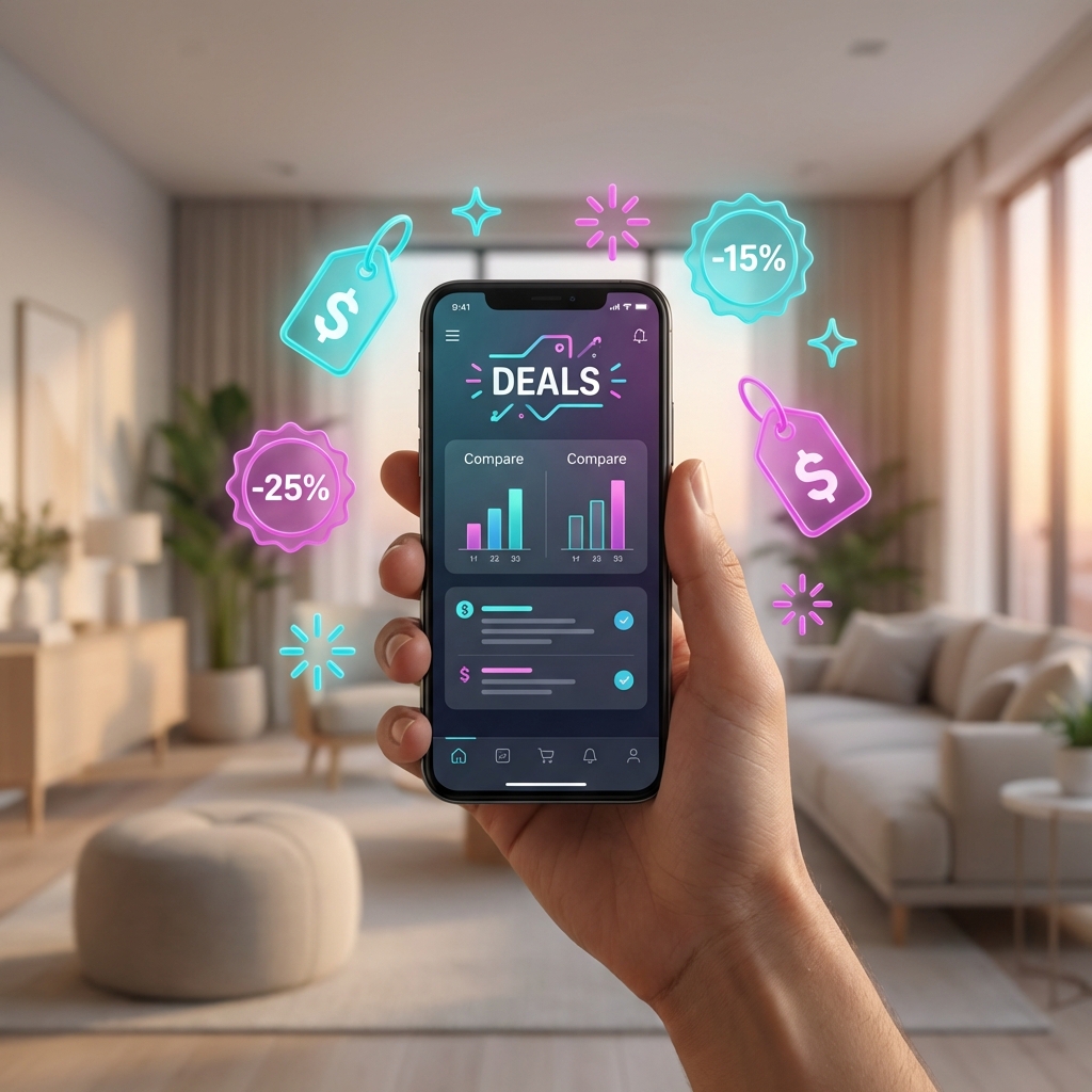 Laptop upgrades with real-time deal scoring